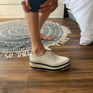 Zara platform loafers
